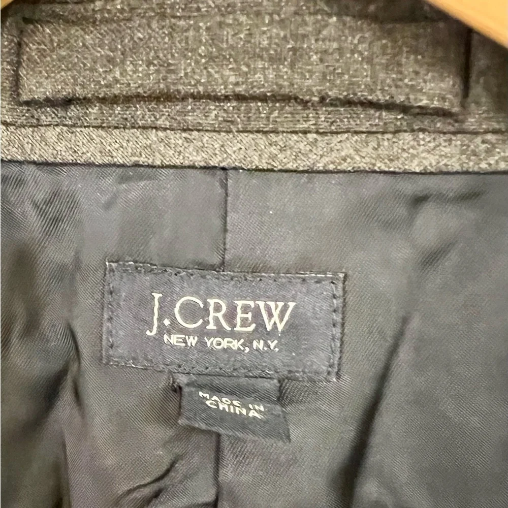J Crew Mens Ludlow slim fit Suit Blazer Jacket Gray Italian Super 120’s Wool 42R